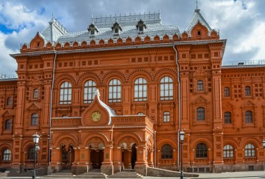 Moskova, Rusya - 10 Nisan 2015: 1812 Vatanseverlik Savaşı Moskova kırmızı kare Rusya, Müzesi