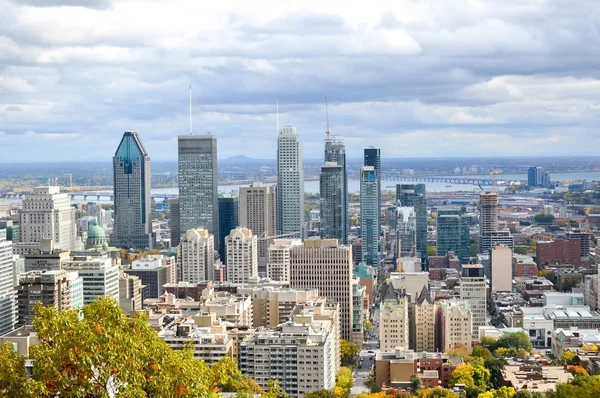 Montreal Skyline Herfst Canada — Stockfoto