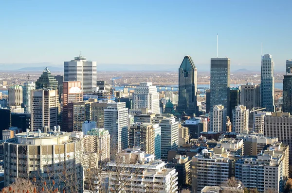 Skyline Montréal Hiver — Photo