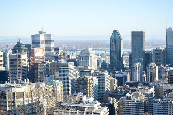 Montreal Skyline Inverno — Foto Stock