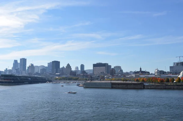 Montreal city skyline in the old port, Montreal, Quebec, Canada.