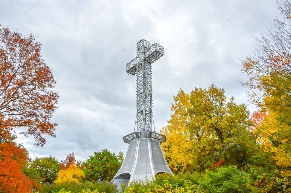 Mont Royal Cross in Montreal, Canada