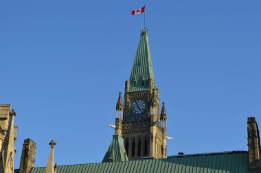 Closeup Ottawa Parlamento Saat Kulesi (Kanada için)