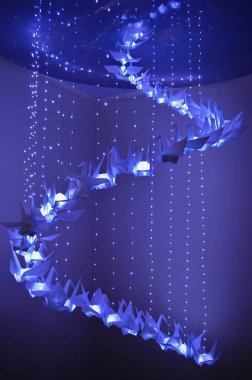 Jardin botanique Montreal parlak origami Vinçler.