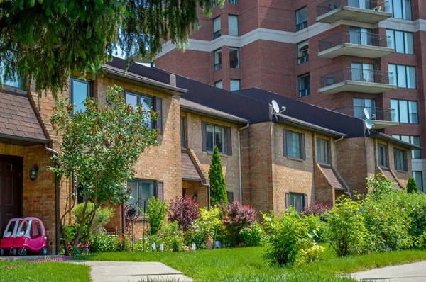 Modern Huis Bois Franc Buurt Van Het Centrale Park Canada — Stockfoto