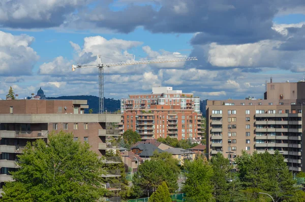 Edificios Condominios Modernos Con Enormes Ventanas Montreal Canadá —  Fotos de Stock