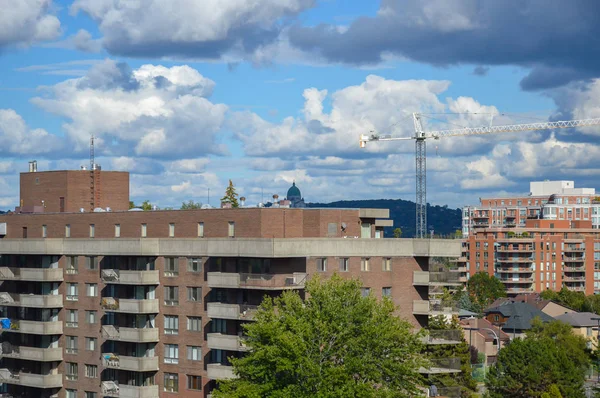 Edificios Condominios Modernos Con Enormes Ventanas Montreal Canadá —  Fotos de Stock