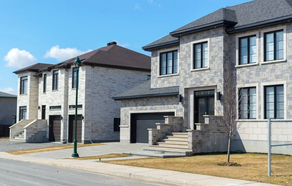 Casa Luxo Montreal Canadá Contra Céu Azul — Fotografia de Stock