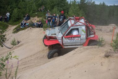 Off-road yarış. Girvas 22/07/2017. SUV, cip, ATV. Yaz, kum.