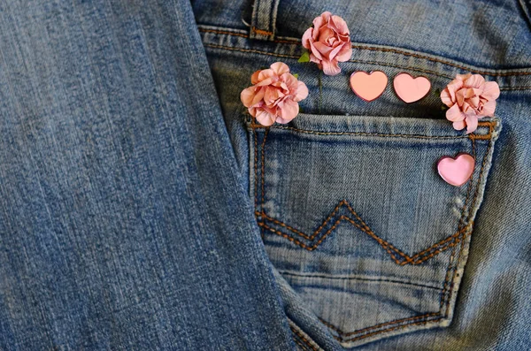 Pocket Jeans Love Card — Stockfoto