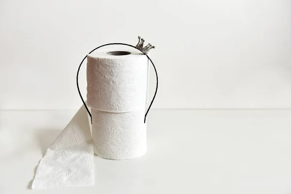 Den Populäraste Produkten Samband Med Den Nuvarande Situationen Världen Toalettpapper — Stockfoto