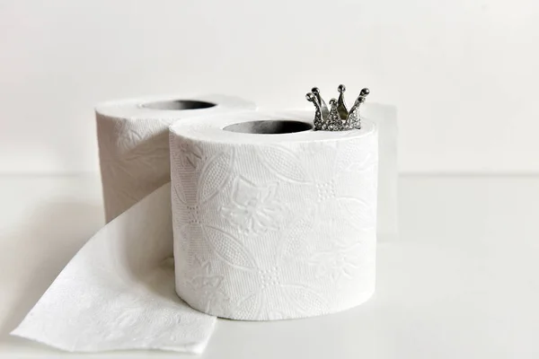 Most Popular Product Connection Current Situation World Toilet Paper Coronavirus — Stock Photo, Image