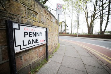 Penny Lane Yolu, Liverpool, Birleşik Krallık