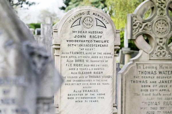 Ünlü Iconic Eleanor Rigby 'nin Liverpool İngiltere' deki mezarı