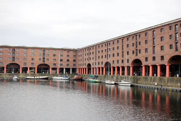 Albert Dock Buildings Warehouses Liverpool England Stock Picture