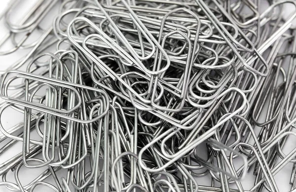 Paper clips macro closeup