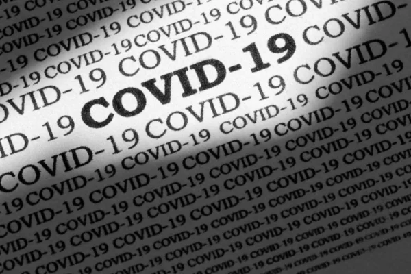 Coronavirus Covid Word Concept Illustrazione Sfondo Bianco — Foto Stock