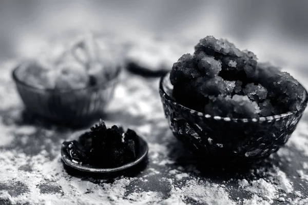 Indian Gujarati Oblíbené Jídlo Atte Sheera Nebo Halwa Karah Parshad — Stock fotografie