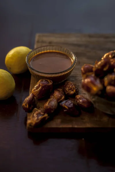 Arabic Food Dates Lemons — Stock Photo, Image