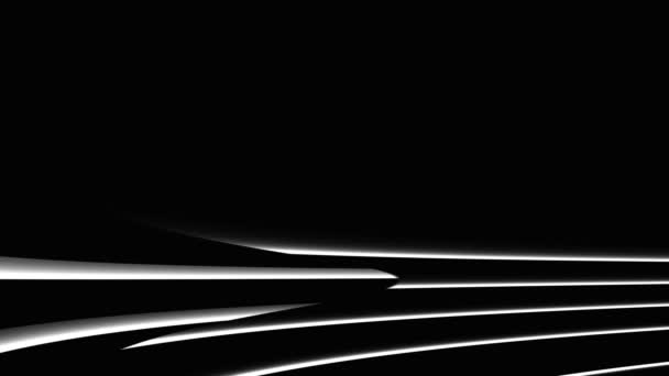 Lines Stripes Black White Motion Graphic Design — Stockvideo