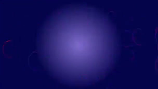 カラフルな透明バブルや4K品質の球の背景 Uhdカラフルな石鹸泡でカラフルな背景 — ストック動画