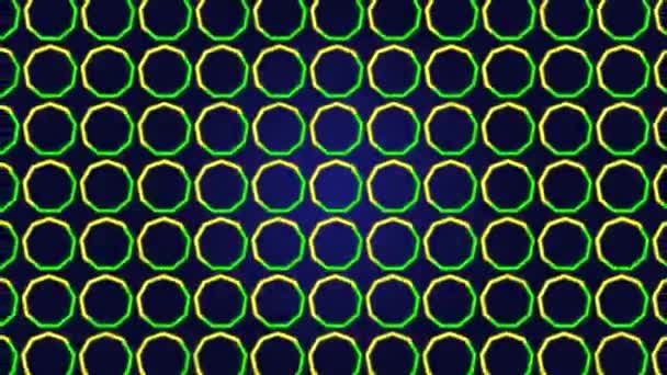 Trendig Minimalistisk Polygonal Abstrakt Neon Färgad Bakgrund Hög Kvalitet Görs — Stockvideo