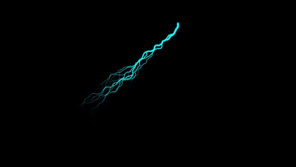 Рефлекторный Удар Молнии Черному Фону Реакцией Поверхность Пол Накладывается Фон — стоковое видео