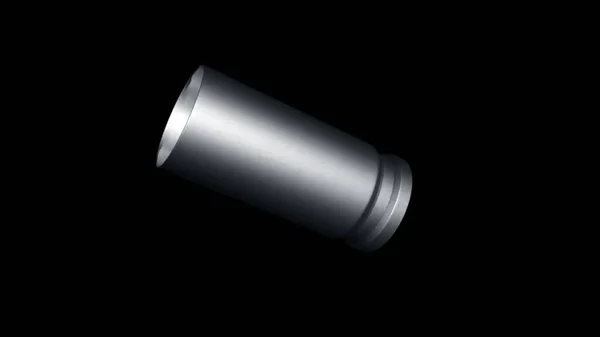 Empty Bullet Shell Black Background — Stock Photo, Image
