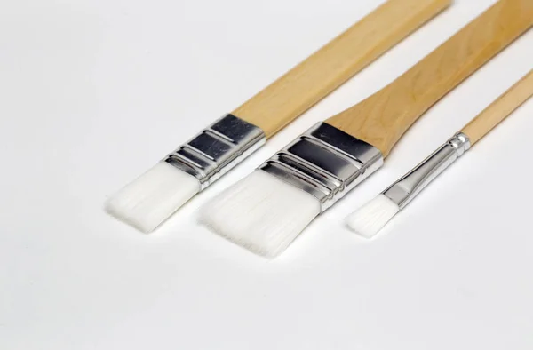 Brosse, peinture, peindre l'objet, dessin, créativité — Photo