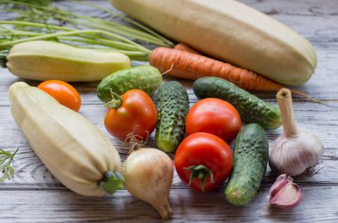 Sebze, domates, kabak, salatalık, sarımsak, havuç, lahana, taze