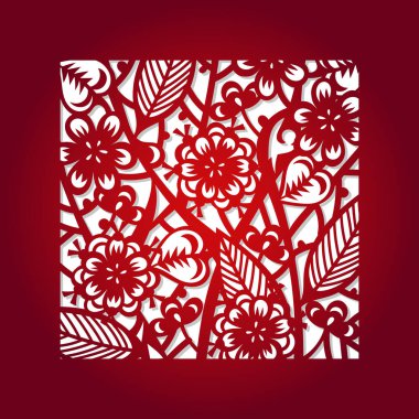 Vektör şablon lazer kesim