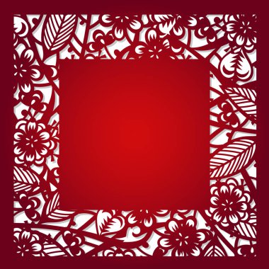 Vektör şablon lazer kesim