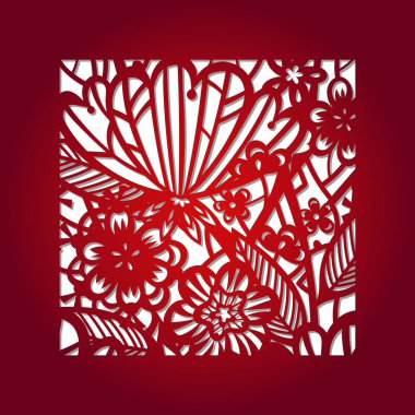 Vektör şablon lazer kesim