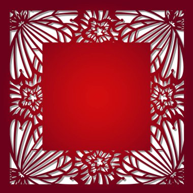 Vektör şablon lazer kesim