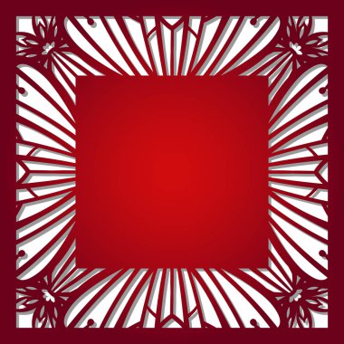 Vektör şablon lazer kesim