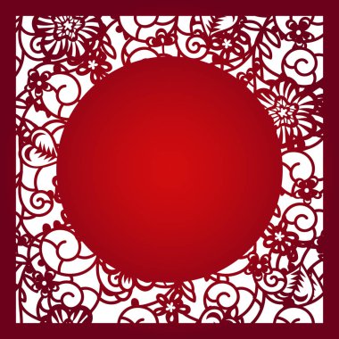 Vektör şablon lazer kesim