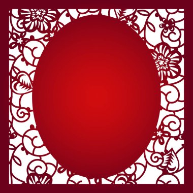 Vektör şablon lazer kesim