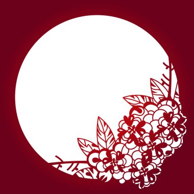 Lazer vektör şablon düzen kesecek