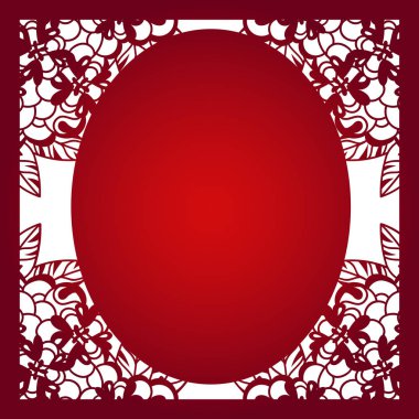 Lazer vektör şablon düzen kesecek