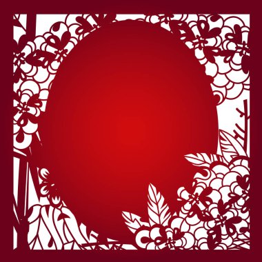 Lazer vektör şablon düzen kesecek