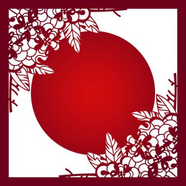 Lazer vektör şablon düzen kesecek