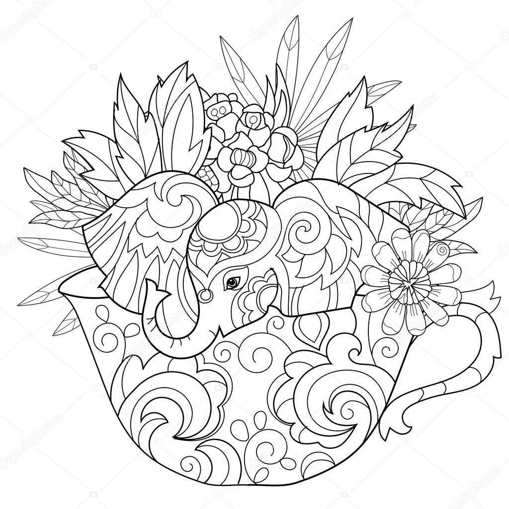 Free Free 66 Elephant Outline Svg SVG PNG EPS DXF File