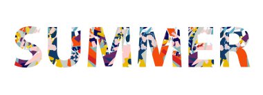 Soyut çiçek elementleri kağıt kolajı