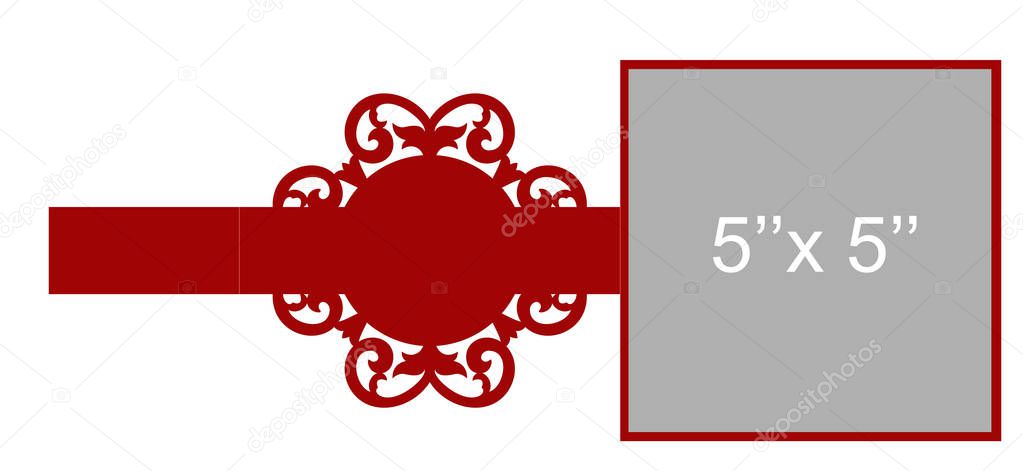 Laser cut vector template