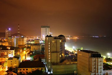 Nha Trang gece sayısı. Vietnam, Nha Trang, 12 Aralık 2016