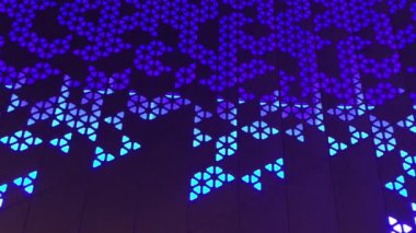 Mozaik desen farklı bir yanıp sönen renk, video