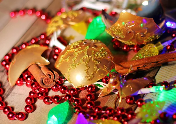 Que Pode Acontecer Durante Feriado Para Quebrar Brinquedo Pedaços Ouro — Fotografia de Stock