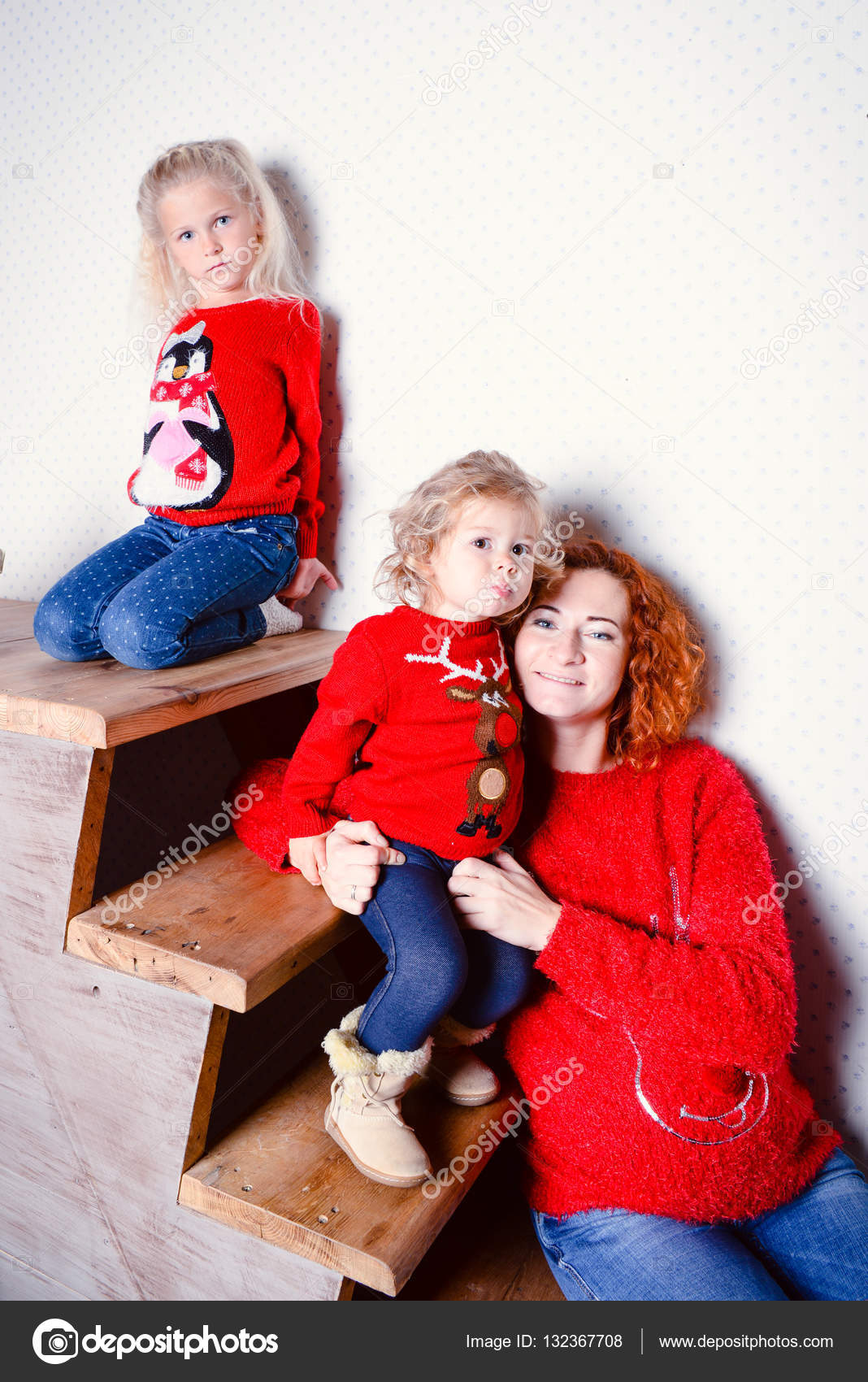 modern family mother and children daughter christmas portrait decorated christmas tree cozy atmosphere living room family together christmas celebration - Modern Family Christmas modern family mother and children daughter christmas portrait decorated christmas tree cozy atmosphere living room family together christmas celebration - Modern Family Christmas