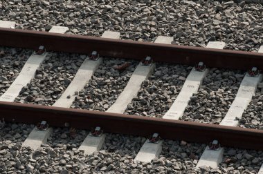 Demiryolu parça benzersiz ve soyut görünümünü