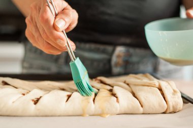 Profesyonel yemek Çikolata pasta yapma
